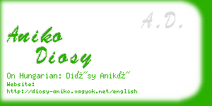 aniko diosy business card